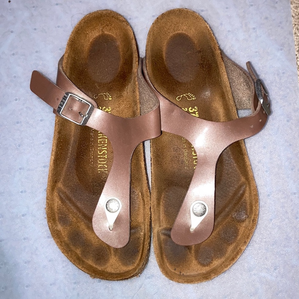 Rose Gold Birkenstocks